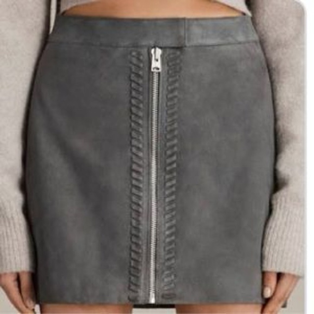 All Saints Suede Skirt Size US 4